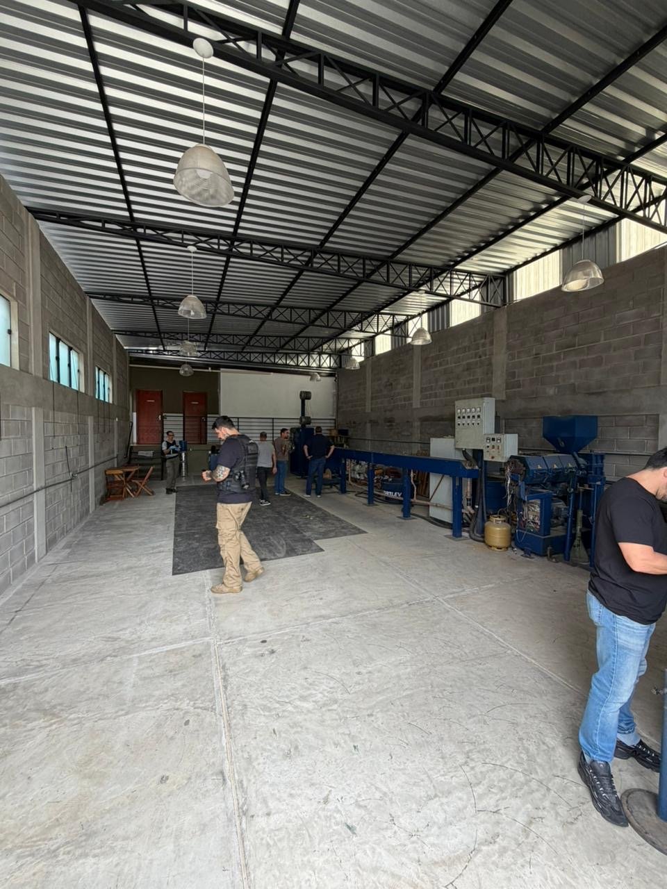 Fiscalização do material investigado